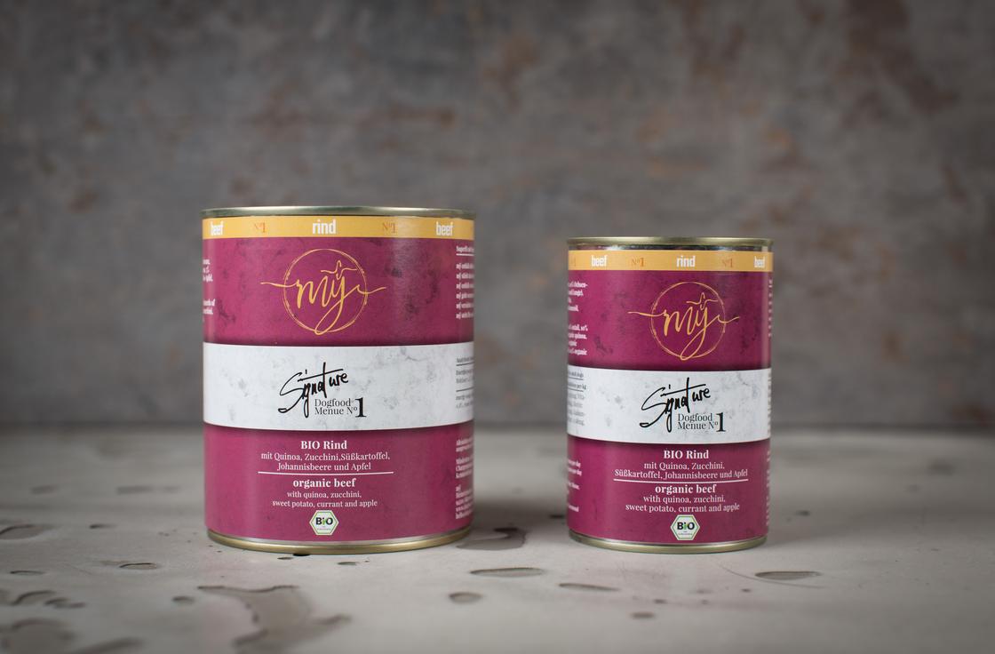 mÿ Dogfood Signature Menü Rind