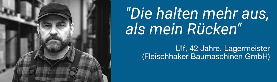 Palettregale, die mehr aushalten.