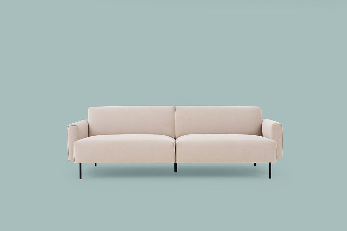 2-Sitzer Moss Slim mit Metallfüßen