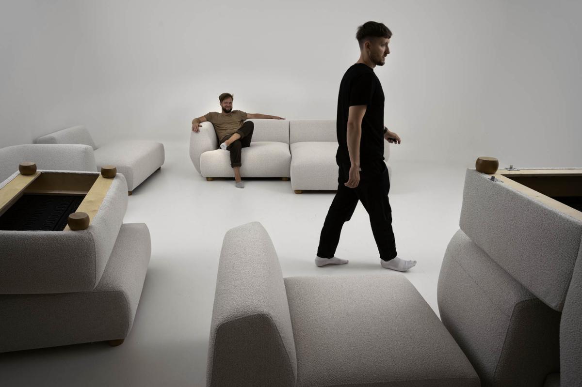 Modulares Sofa-System skandinavisches Design für dein Wohnzimmer