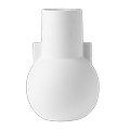 HK Living Vase matt white S