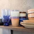 HK Living Becher ceramic 70´s - 6er Set