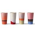 HK Living ceramic 70´s Keramikbecher - latte mugs
