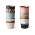 HK Living Becher ceramic 70´s - 6er Set 