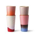 HK Living ceramic 70´s Keramikbecher - latte mugs