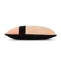 HK LIVING Kissen - samt black piping 30x50cm