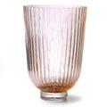 HK Living Vase ribbed peach