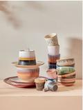 HK Living Becher ceramic 70´s - 6er Set