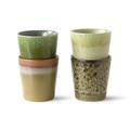 HK Living ceramic 70´s Becher - 4er Set