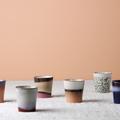 HK Living Becher ceramic 70´s - 6er Set