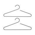 Garderobenbügel "Curl" 2er-Set steel gray