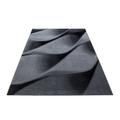Parma Teppich 80 x 300 cm schwarz grau