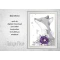 Kinderzimmer Wandbild, Poster A4 / A3, Wildtiere 