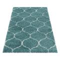 Salsa Hochflorteppich 120 x 120 cm türkis