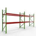 Palettenregal Grundsystem H 2,0 m, gebraucht wie neu  | H 2,0 m | L 5,7 m | Feldlast 6.500 kg | 18 PP