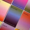 2027 Farbverlauf Kalender / 2027 Gradient Calendar