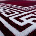 Parma Teppich 80 x 150 cm rot weiß