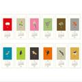 2027 Midori Siebdruckkalender Tiere  / 2027 Midori Silkscreen Calendar Animals