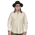 Button Down Shirt | Cotton Linen Bone