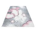 Kids Teppich 120 x 120 cm pink