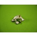 kleiner Brillant - Frosch aus Silber 925  