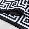 Parma Teppich 80 x 150 cm schwarz weiß