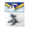 Karosseriesplinte 1/8 schwarz H-SPEED 5x links, 5x rechts