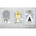 3-er Set Poster Bilder Kinderzimmer A4 / A3 