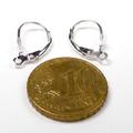 5 Paar 925 Sterling Silber French Leaf Klapp Brisuren 17x10mm