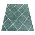 Alvor Hochflorteppich 80 x 80 cm türkis