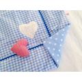 Babydecke mit Rasselherz