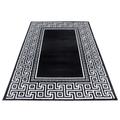 Parma Teppich 80 x 150 cm schwarz weiß