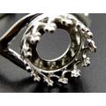 2Stk. 925 Silber Ring Rohling 8mm Fassung 
