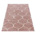 Salsa Hochflorteppich 80 x 150 cm rosa