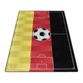 Play Teppich 80 x 120 cm schwarz rot gold
