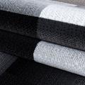 Miami Teppich 80 x 150 cm schwarz grau