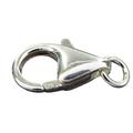 5 Stück 925 Silber Lobster Karabiner Clasps Karabinerhaken Verschluss 12m Ring offen