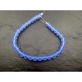 1 Str. Meerglas Perlen  blau 4mm