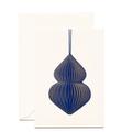 Blauer Weihnachtsschmuck Kunstkarte  / Blue Christmas Decoration Art Card 