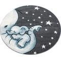 Kids Teppich 120 x 120 cm blau
