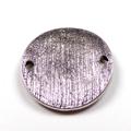 6 STK. Verbinder Mond antik silberfarben 22mm zur Herstellung von Bändern und Ketten 