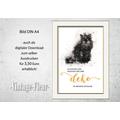 Wandbild Poster A4, Spruch, Katzen 