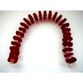 1 Strang  Meerglas Perlen quadratisch rot