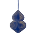 Blauer Weihnachtsschmuck Kunstkarte  / Blue Christmas Decoration Art Card 