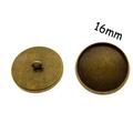 12 Stk. Knopfrohlinge für Cabochon's 16mm
