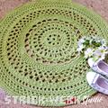 ♥ Häkelteppich-03, rund, 82 cm ♥ 