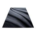 Miami Teppich 120 x 170 cm grau schwarz