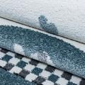 Kids Teppich 160 x 160 cm blau