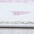 Kids Teppich 120 x 120 cm pink