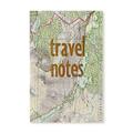 Travel Notes Notizbuch aus Landkarten / Notebook with vintage Map Cover